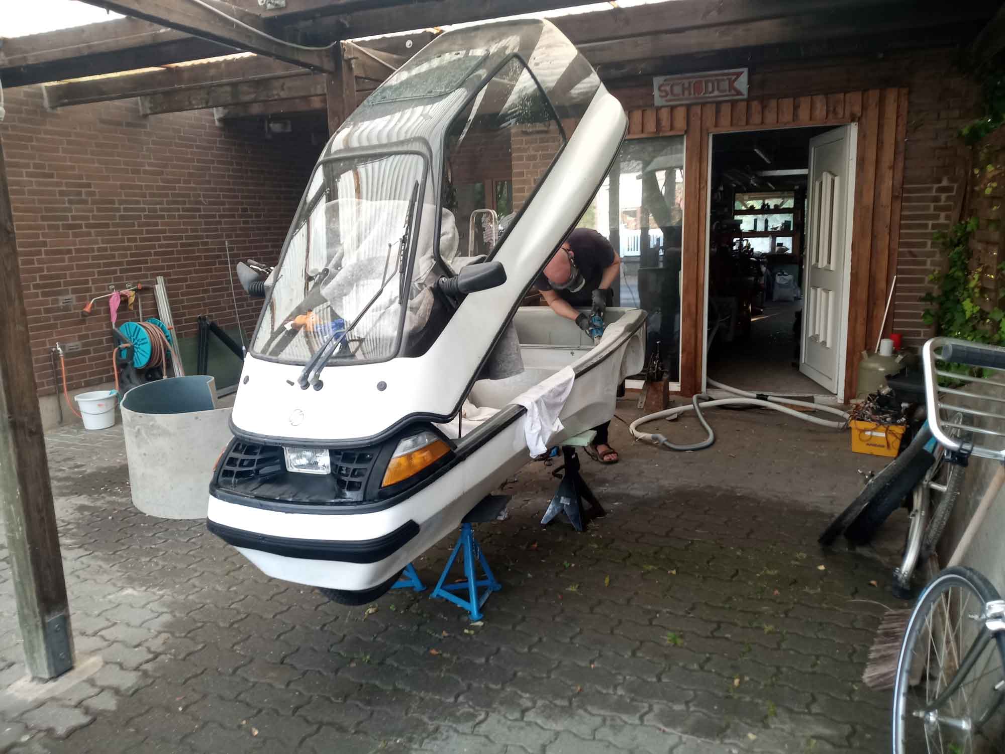 Während des neu Aufbaus